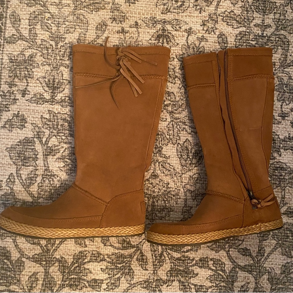 UGG Women's Espadrille Wedge Sandals in Tan